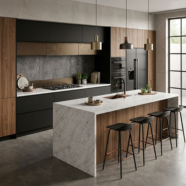 Pircher TOP Cucina Marmo Carrara Idrorepellente - PIRCHER OBERLAND - Immagine 2
